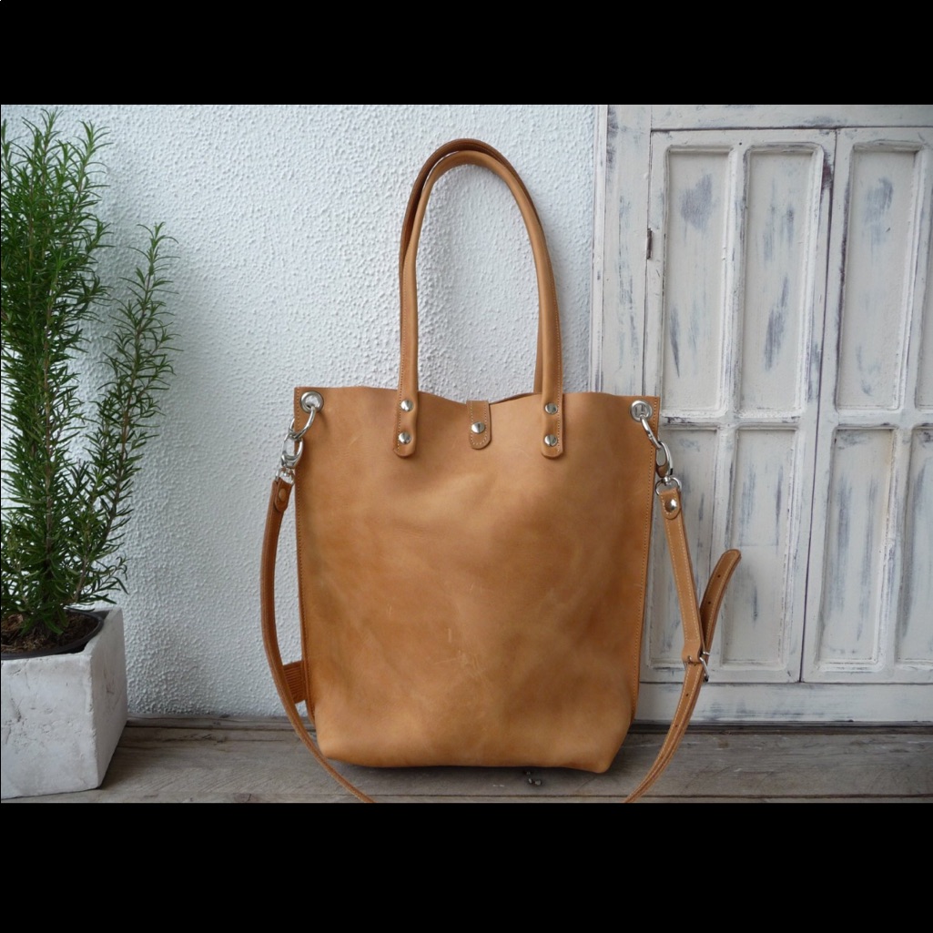 Hand Stitched Leather Bag